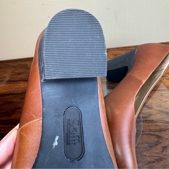 Sofft Shoes Nasia Brown Leather Workwear Comfort Pumps X142 - Picture 15 of 16